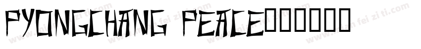 PyongChang Peace字体转换